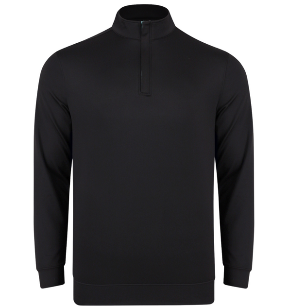 Plain black sale quarter zip