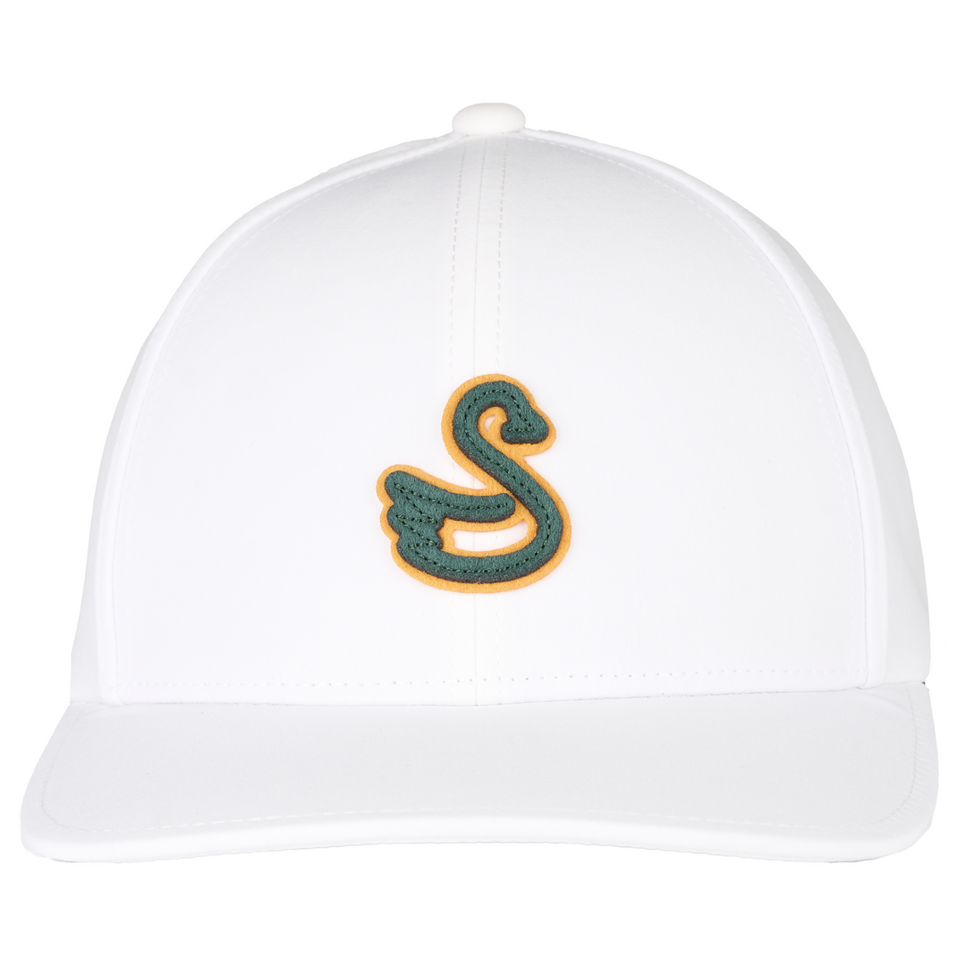 Juniors adjustable white golf hat