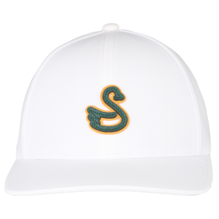 Juniors adjustable white golf hat
