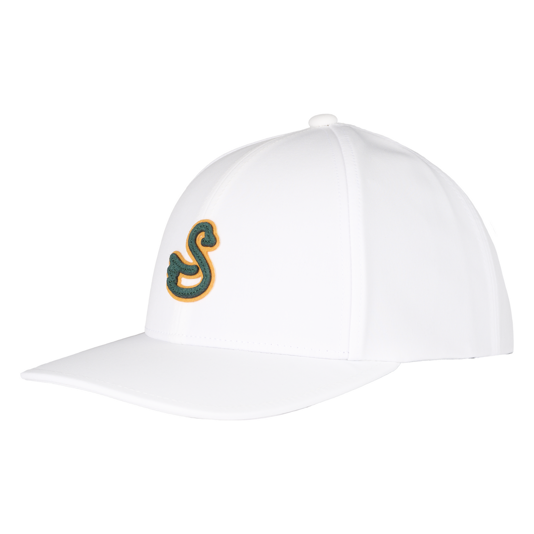 Juniors adjustable white golf hat