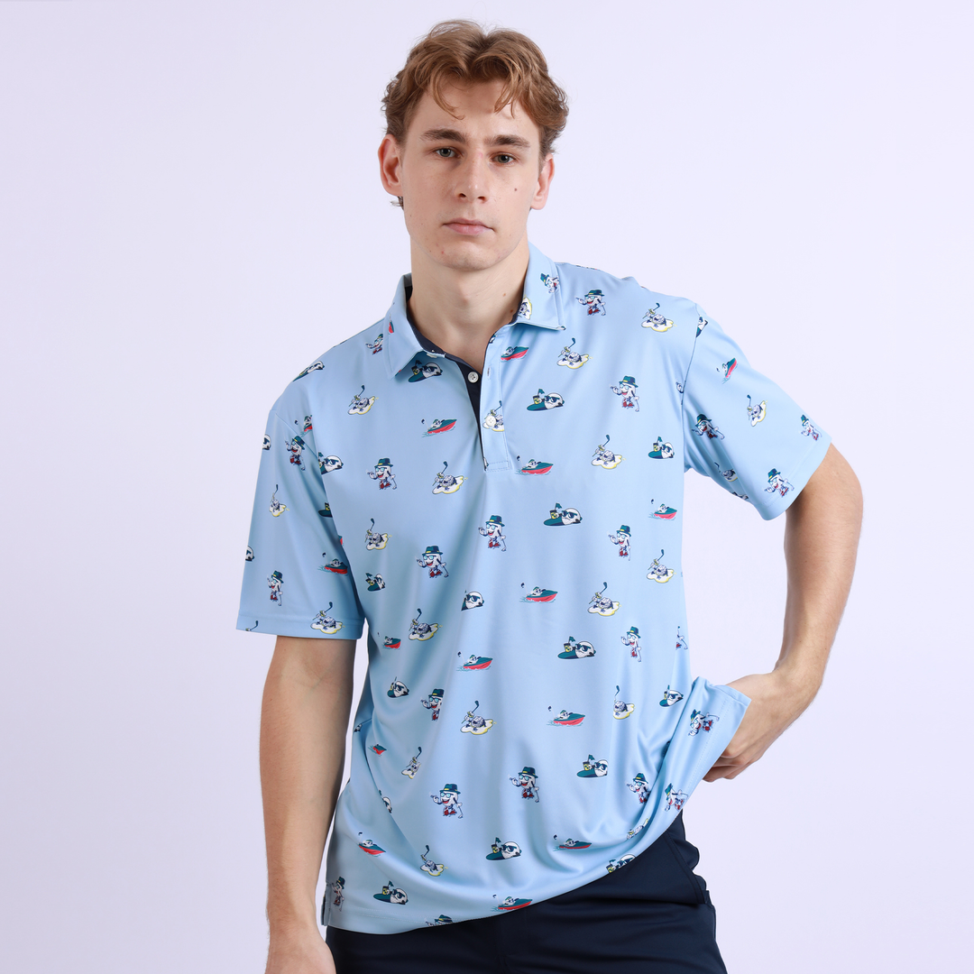 caribbean dress shirt Men's Untucked Caribbean Dress Shirt (Light Blue Button Down) Twillory