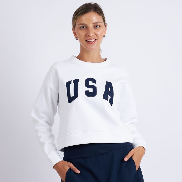 Abigail Cropped Crewneck