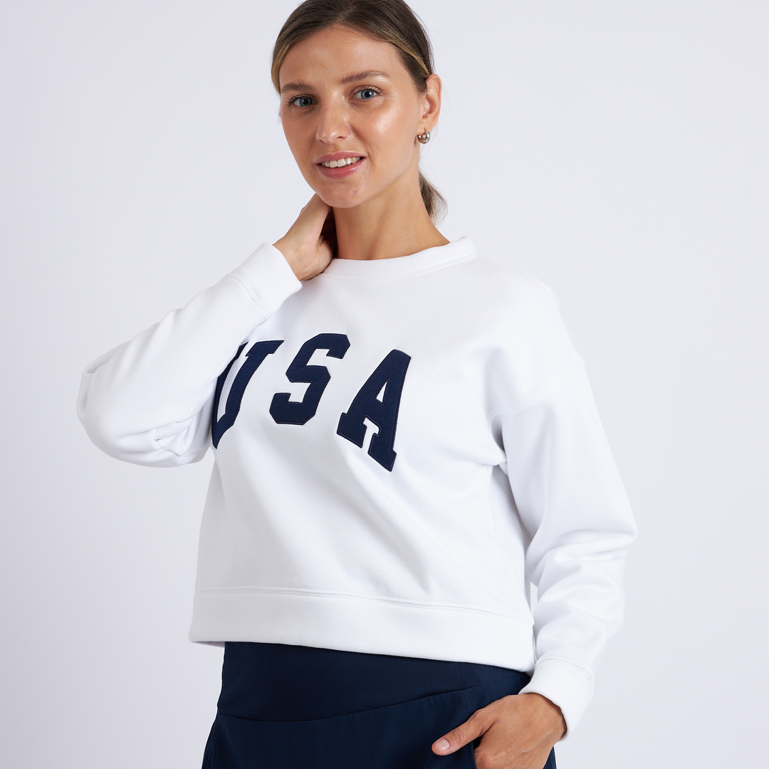 Abigail Cropped Crewneck