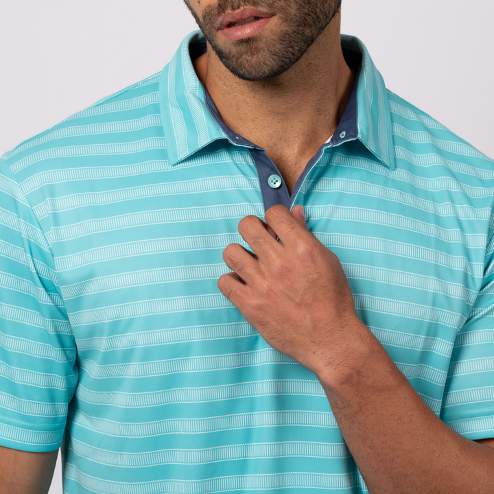 Striped Golf Polo