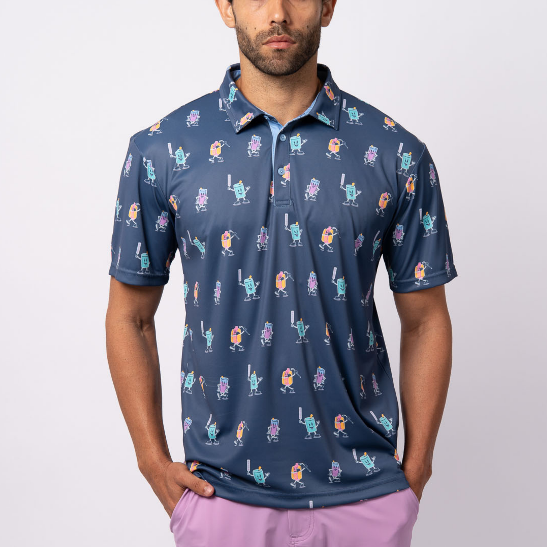 CLUBHAUS SOPHNET. × CLUBHAUS S/S Polo Combs Polo- Hot Dog Golf Polo – Swannies Golf