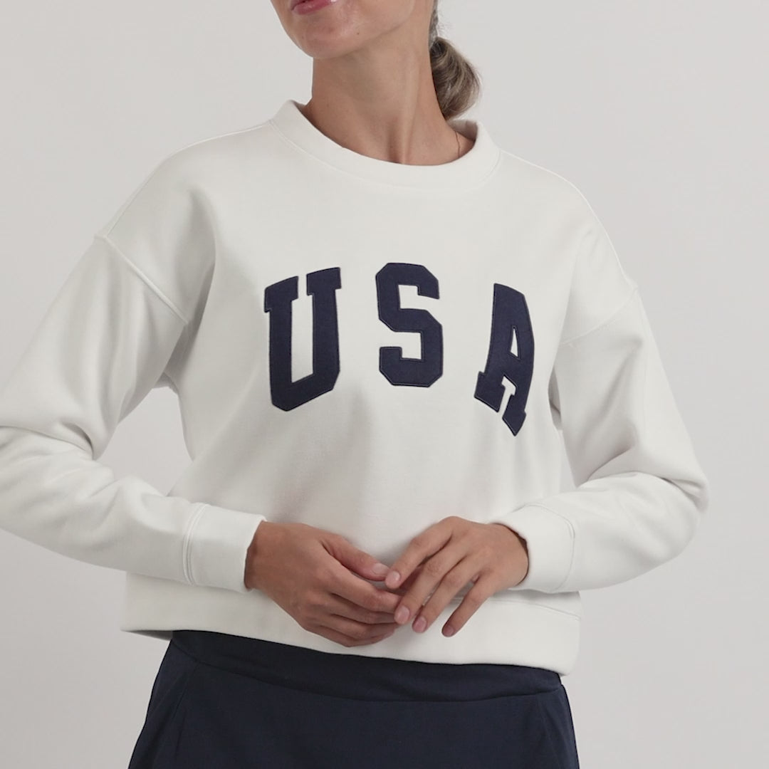 Abigail Cropped Crewneck