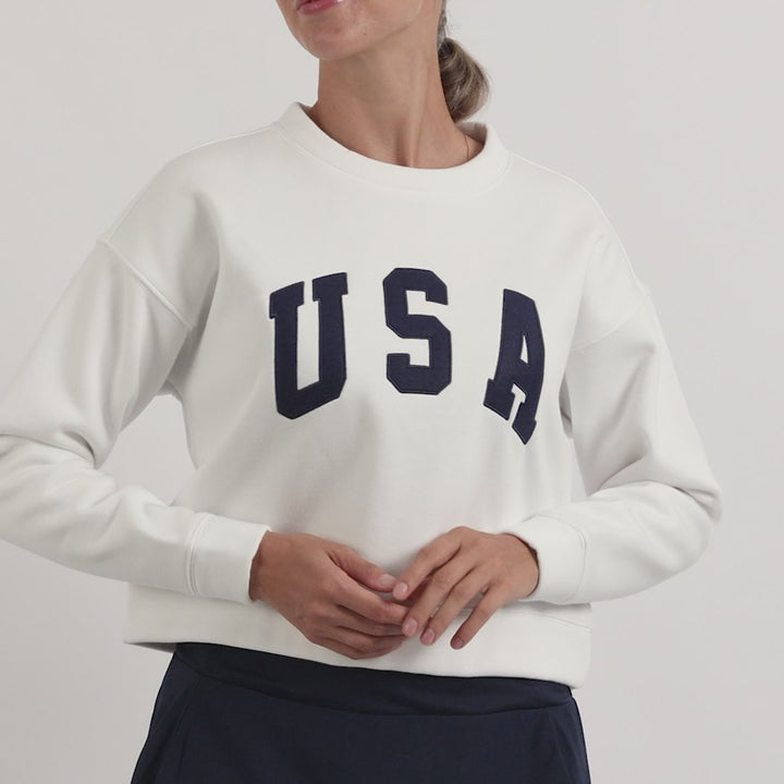 Abigail Cropped Crewneck