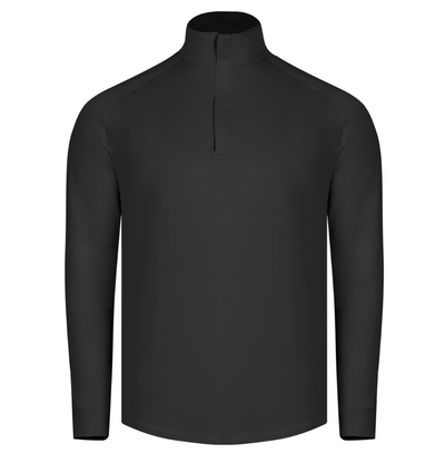 CRZ YOGA Gray Long Sleeve Workout Shirt Black Gray Half Zip Quick